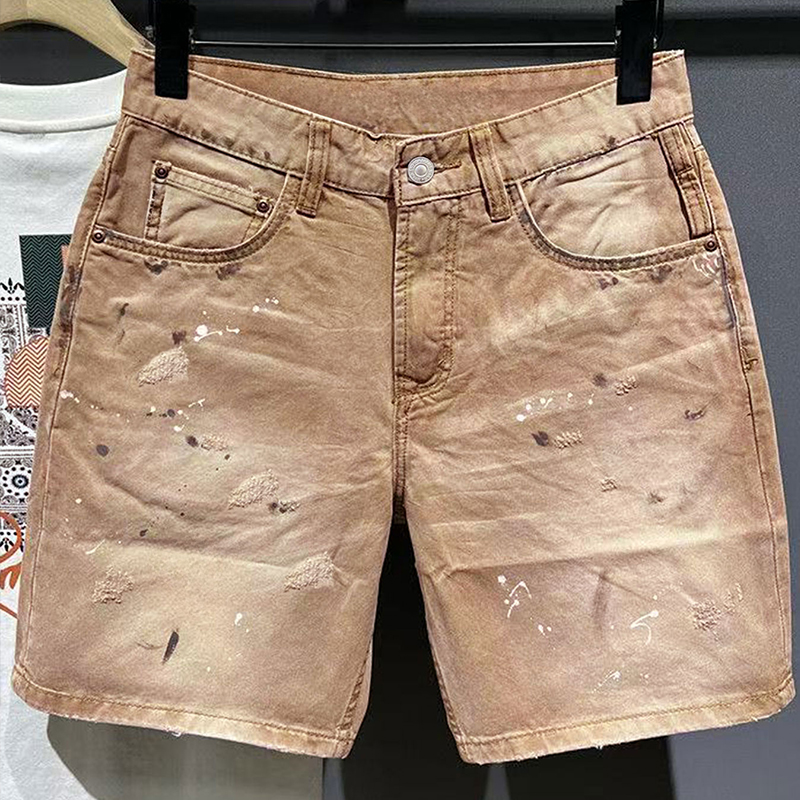 Streetwear Brand Pants - Hip-Hop Streetwear Men's Denim Shorts Summer