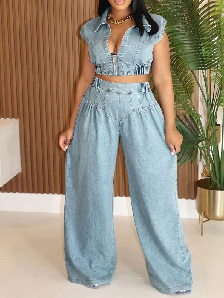 Streetwear Denim Sets Women 2  - Streetwear Brand Pants incelemesi ve fiyatı