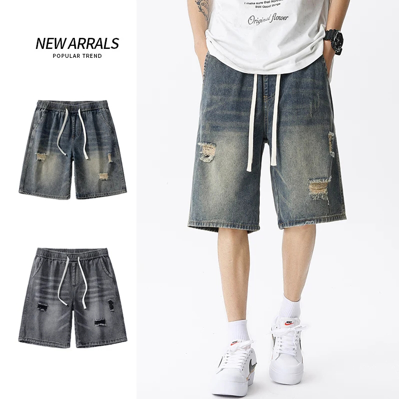 Summer Thin Denim Shorts Men's - Streetwear Brand Pants incelemesi ve fiyatı