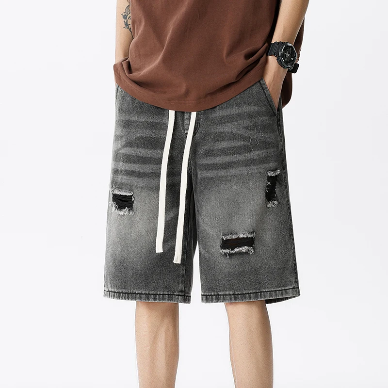 Summer Thin Denim Shorts Men's - Streetwear Brand Pants incelemesi ve fiyatı