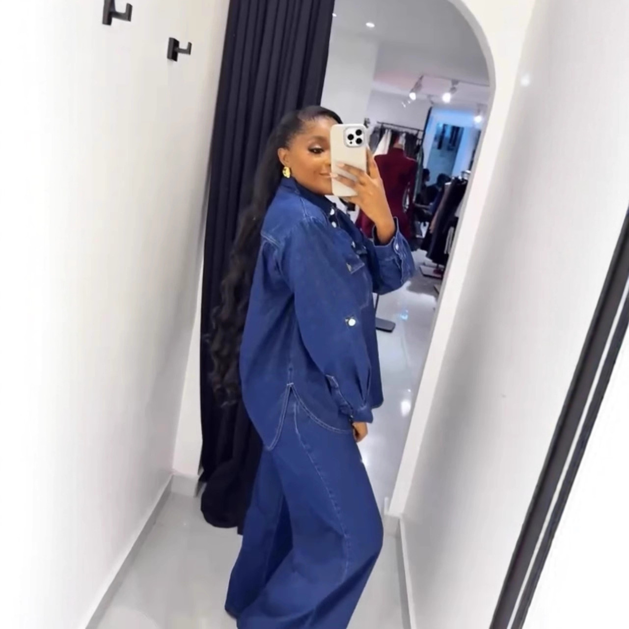 Jeans 2 Piece Sets Women Denim - Streetwear Brand Pants incelemesi ve fiyatı