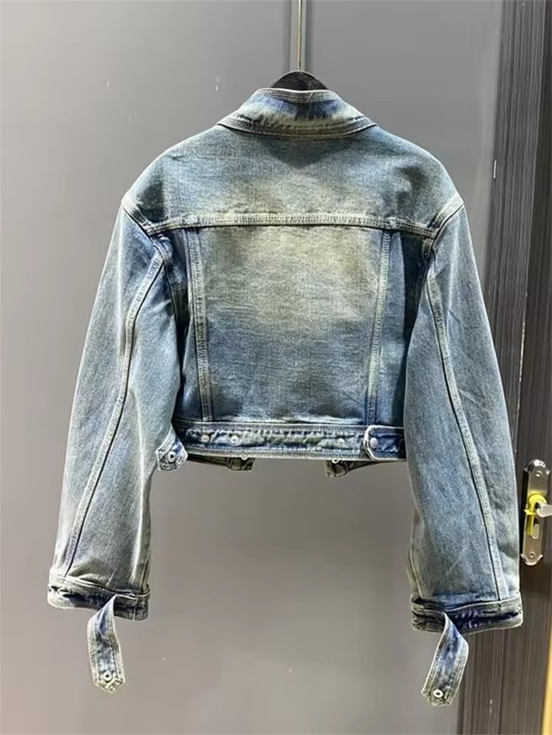 Vintage Short Denim Jacket Wom - Streetwear Brand Pants incelemesi ve fiyatı