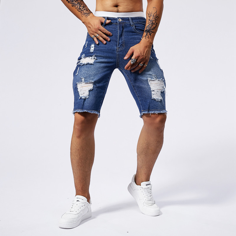 2025 Summer New Men's Ripped D - Streetwear Brand Pants incelemesi ve fiyatı