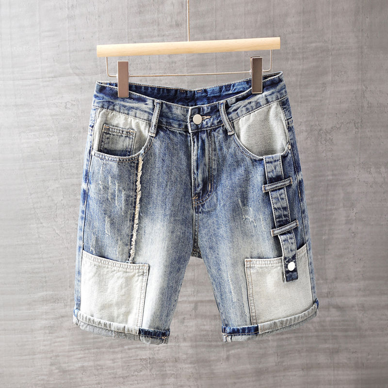 Men's Short Jeans Pants with P - Streetwear Brand Pants incelemesi ve fiyatı