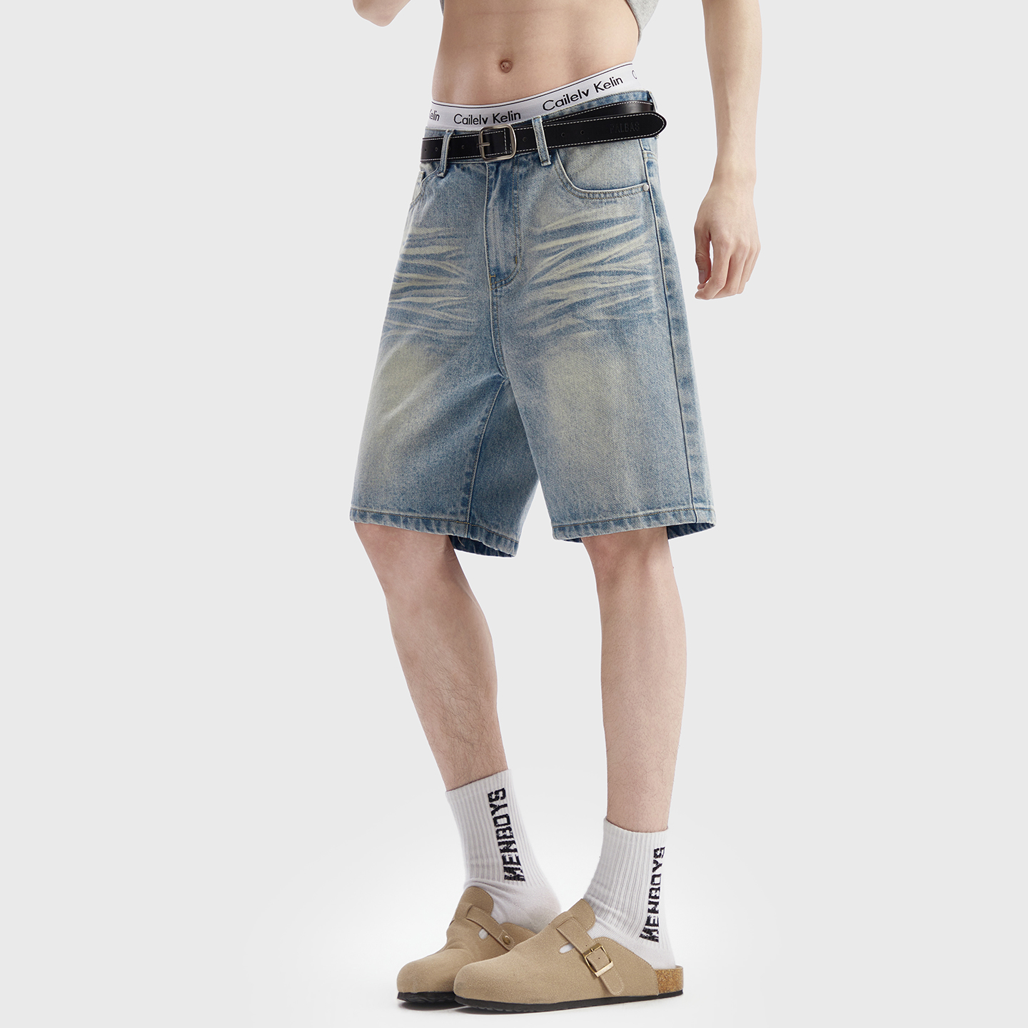 Vintage Washed Denim Shorts Me - Streetwear Brand Pants incelemesi ve fiyatı