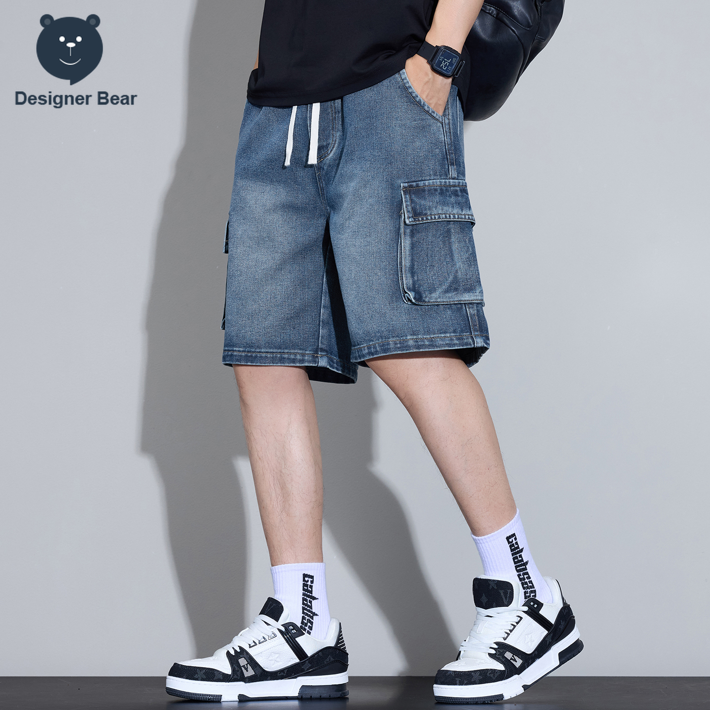 Men's Multi-Pocket Cargo Denim - Streetwear Brand Pants incelemesi ve fiyatı