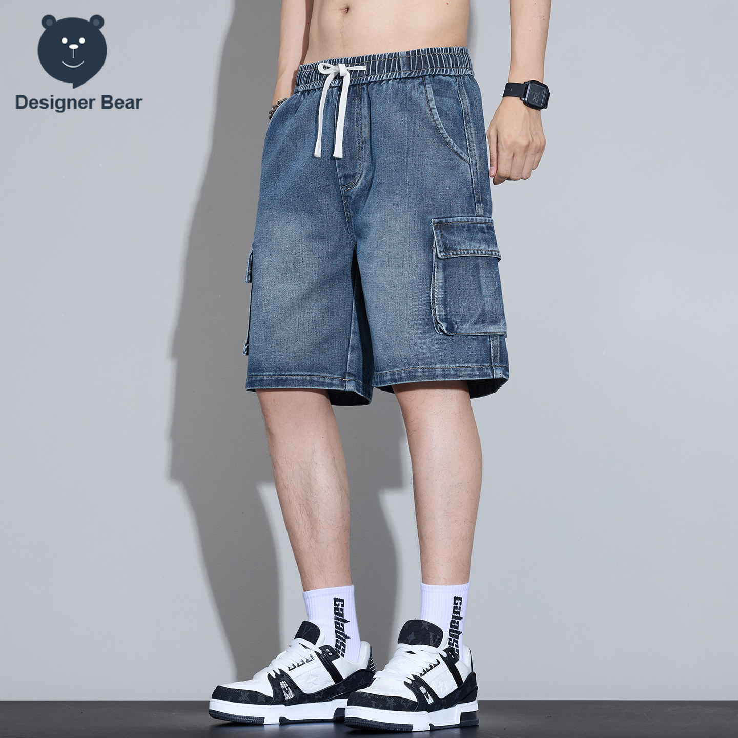 Men's Multi-Pocket Cargo Denim - Streetwear Brand Pants incelemesi ve fiyatı