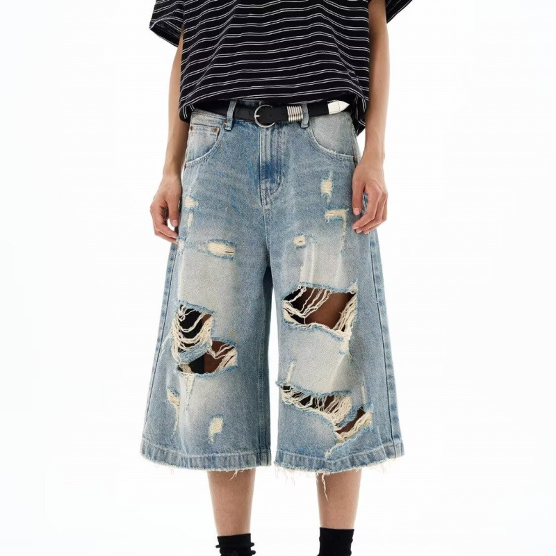 New Men Vintage Ripped Baggy S - Streetwear Brand Pants incelemesi ve fiyatı