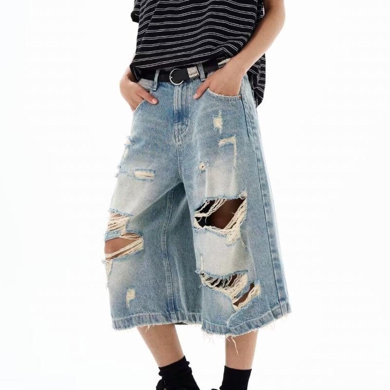 New Men Vintage Ripped Baggy S - Streetwear Brand Pants incelemesi ve fiyatı