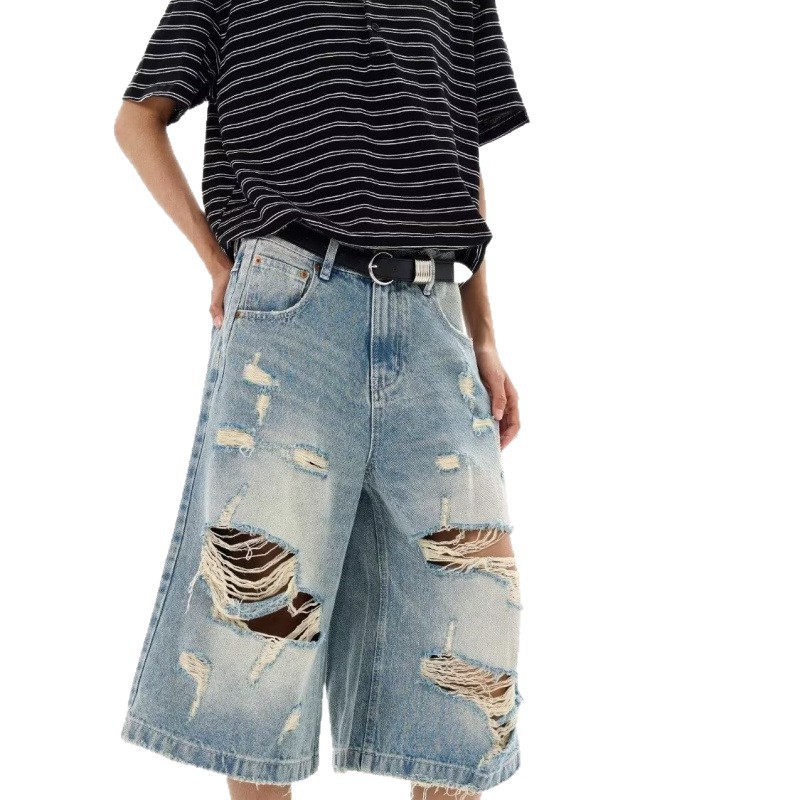 New Men Vintage Ripped Baggy S - Streetwear Brand Pants incelemesi ve fiyatı
